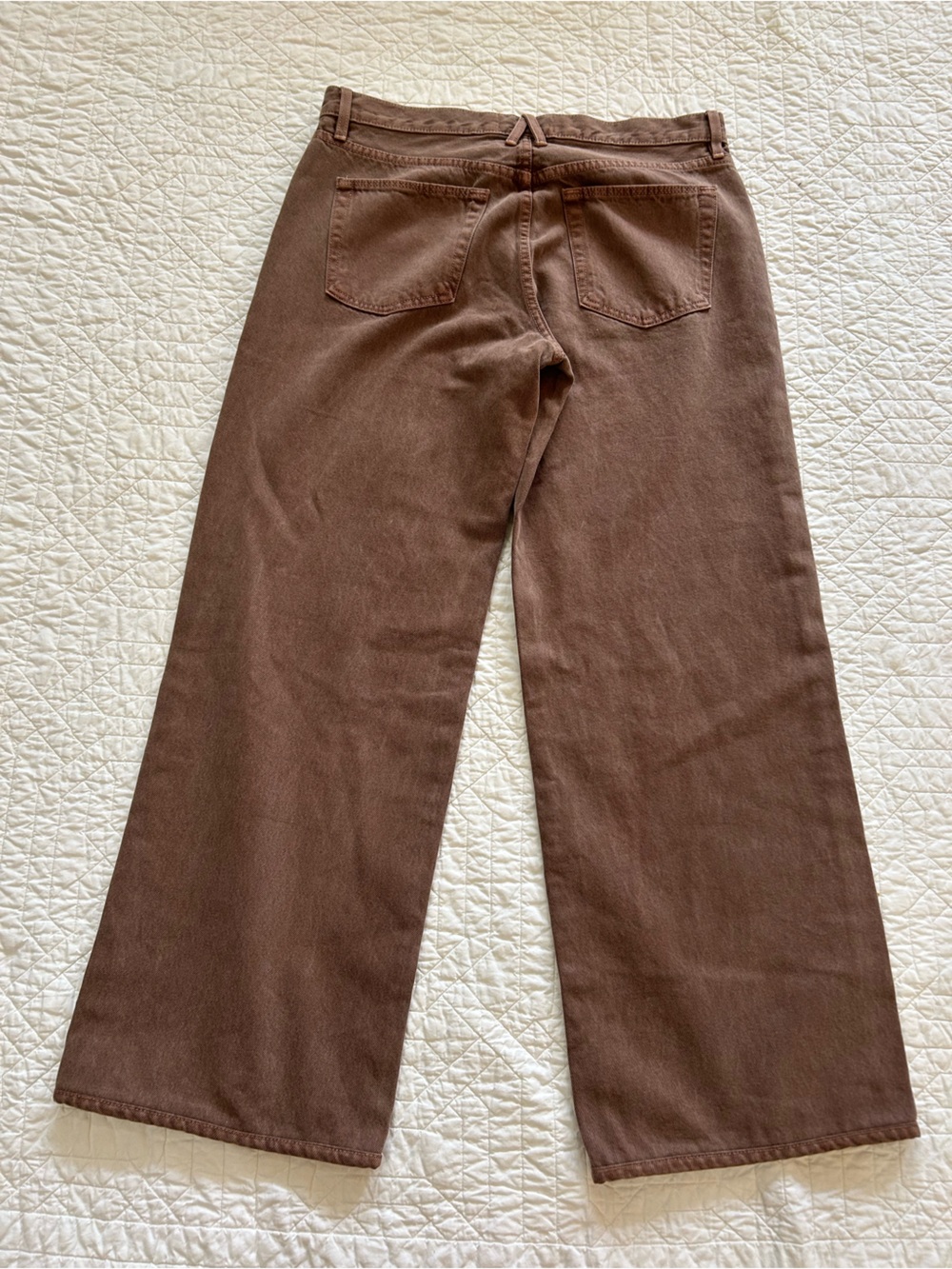 SLVRLAKE Mica Wide-Leg Jeans in Brown size 30 - Picture 10 of 10